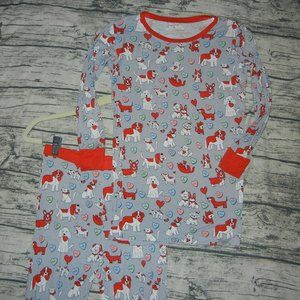 Little Sleepies Valentine's Day Cat & Dogs Pajamas size 12-14